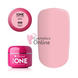 Gel UV Base One Silcare color MAT Cream Pink 5 ml